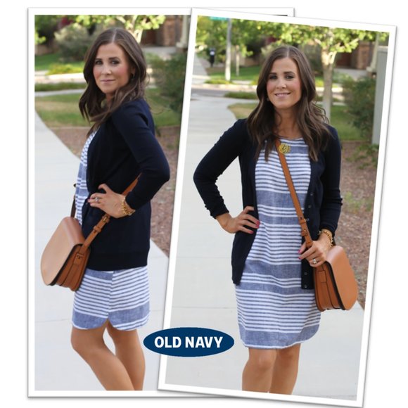 Old Navy Dresses & Skirts - Old Navy Striped Linen Dress - Style# 206858-00